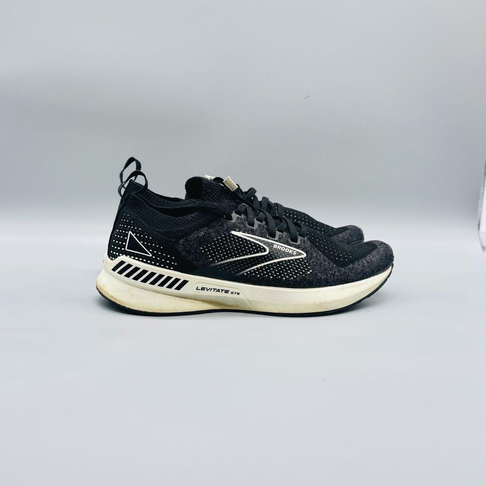 Brooks Shoes Womens 8 Black Levitate GTS 5 StealthFit Running Sneakers Comfort